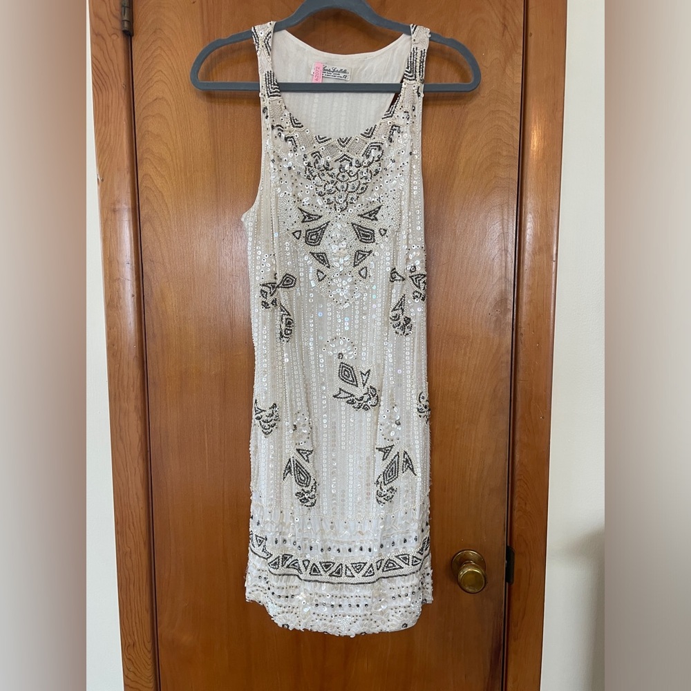 All Saints Spitalfields Beaded Mini Dress